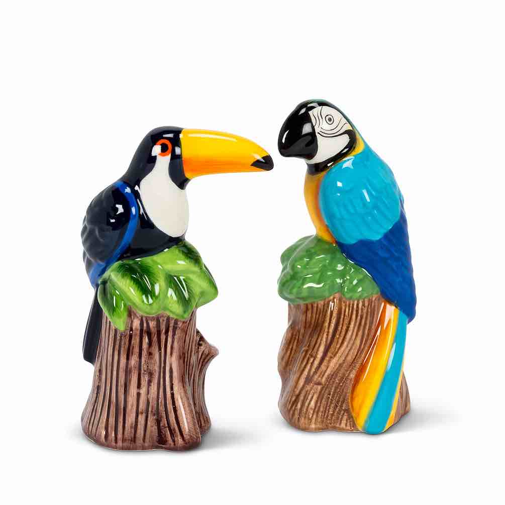 Toucan & Parrot Salt & Pepper Shakers